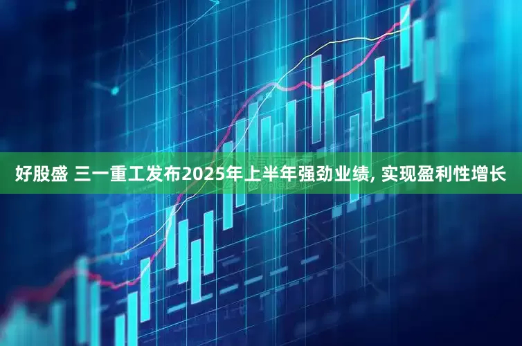 好股盛 三一重工发布2025年上半年强劲业绩, 实现盈利性增长